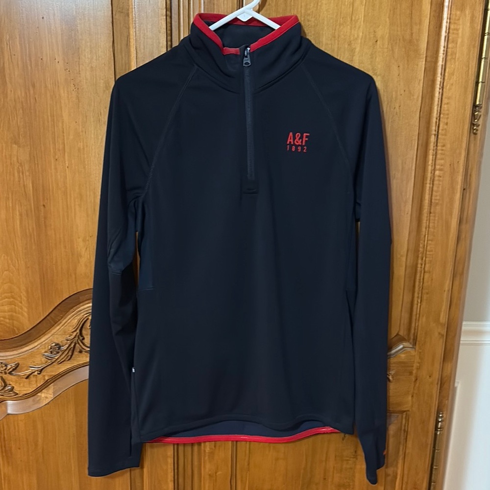 Abercrombie & Fitch Dark Navy Blue Quarter zip